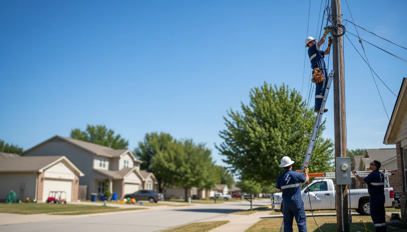 Residential electrician providing installation services in Harts, WV